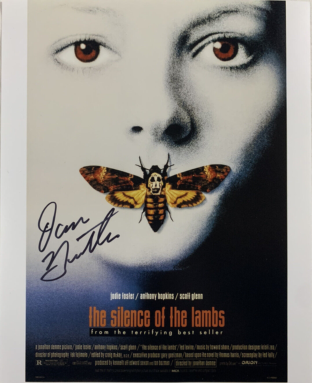 DAN BUTLER HAND SIGNED 8x10 Photo Poster painting SILENCE OF THE LAMBS RODEN RARE AUTHENTIC