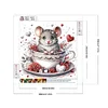 Rat in Coffee Cup - Crystal Rhinestone Diamond Painting