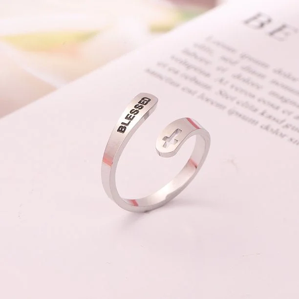 Blessed Cross Wrap Ring