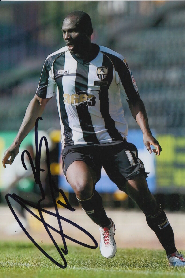 NOTTS COUNTY HAND SIGNED FRANCOIS ZOKO 6X4 Photo Poster painting 1.