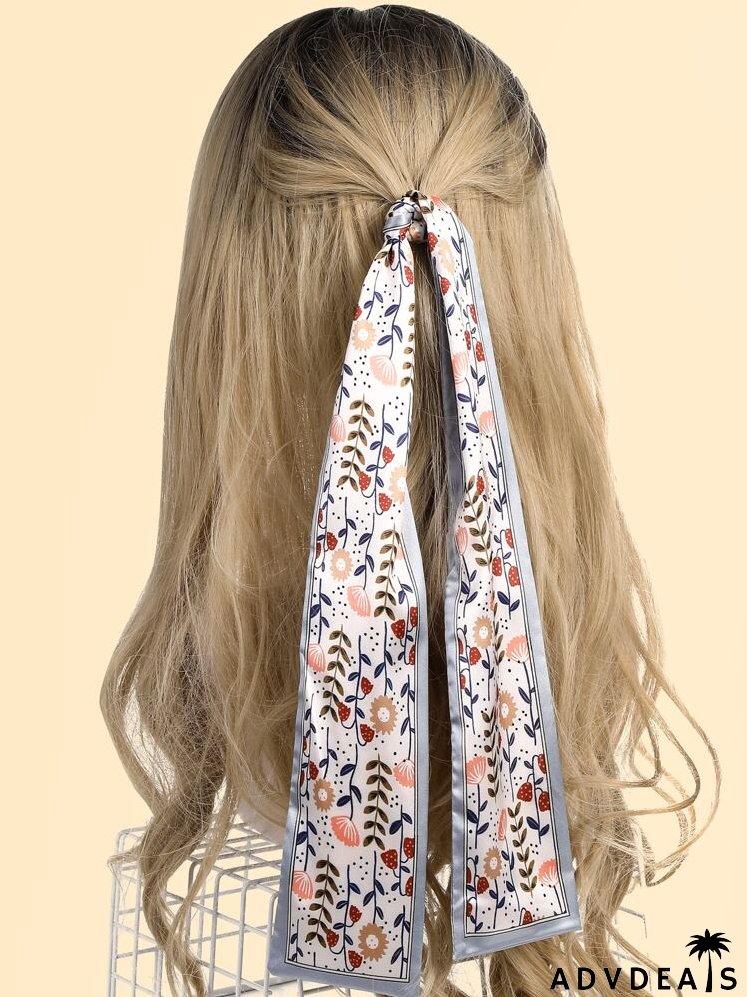 Flower Pattern Hair Tie