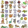 35 PCS DIY Diamond Painting Sticker Gem Sticker Crafts Kits (Milk Cow Tiger Rabbit)