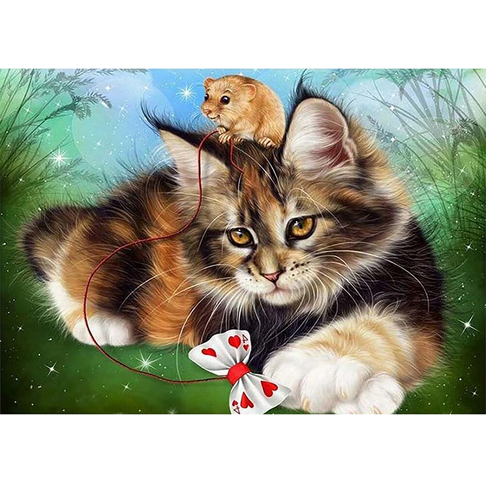 

Cat - 11CT Counted Cross Stitch - 40*50CM, 501 Original