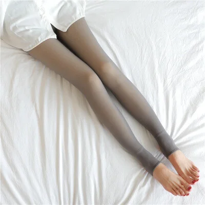 49% OFF-Flawless Legs Fake Translucent Warm Plush Lined Elastic Tights