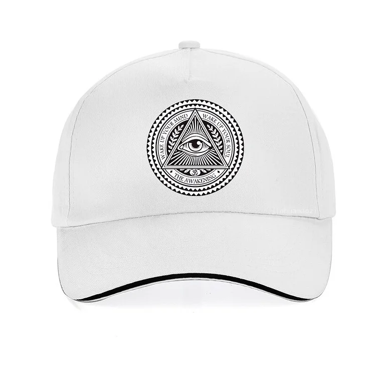 All-Seeing Evil Eye Illuminati men hat cool Summer ventilation Hip hop hats Vintage Egypt Pyramid Illuminati baseball cap gorra