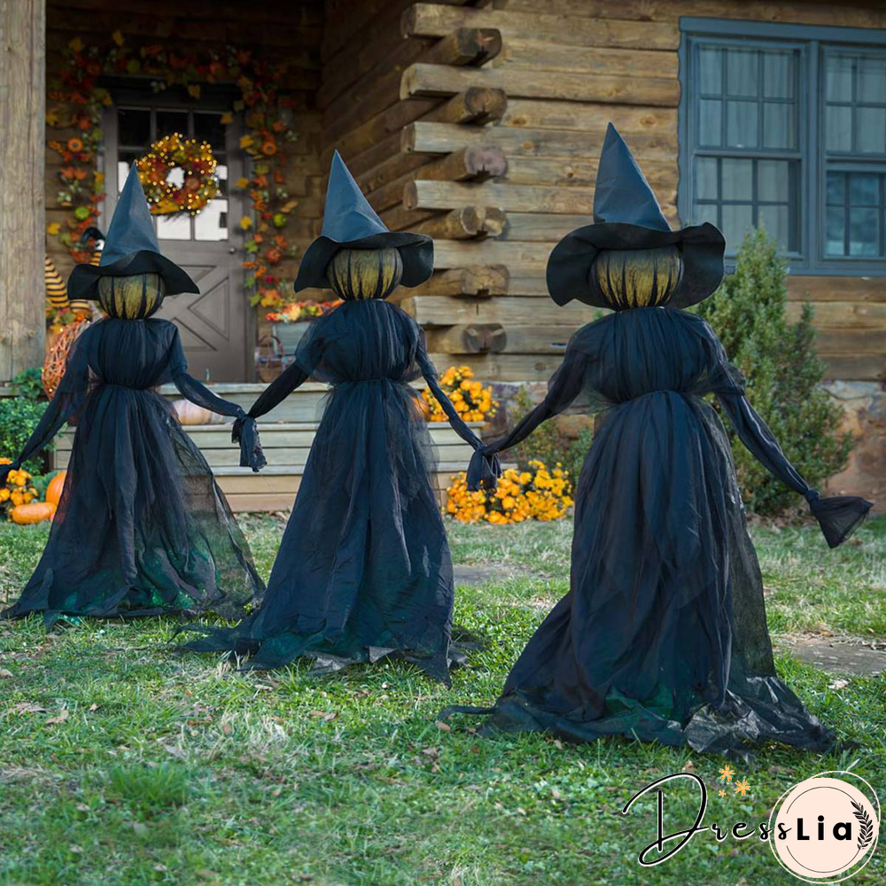 Lighted Halloween Witch Stake For Halloween Decoration