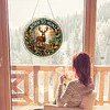Diamond Painting Single-Sided Acrylic Deer Pendant for Home Wall Door and Window Decoration
