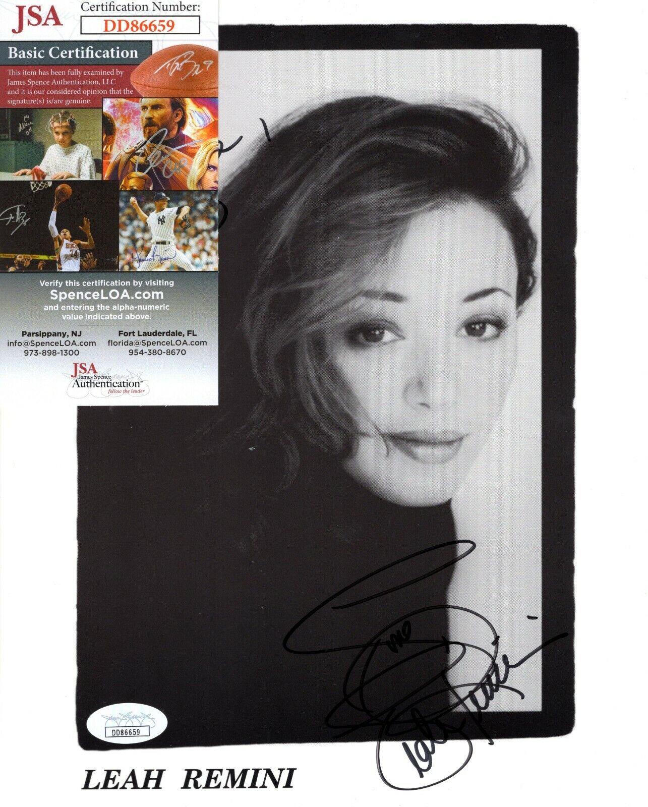 Leah Remini Actress Movie Star Hand Signed Autograph 8x10 Photo Poster painting with JSA COA