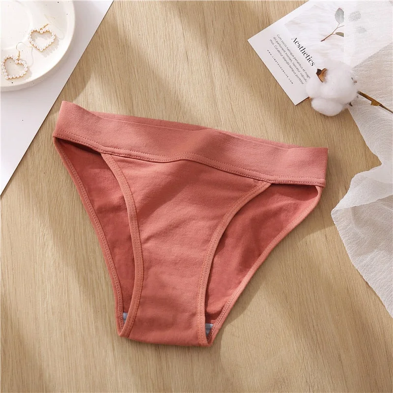 FINETOO Low-rise Women Panties Comfort Ladies Briefs Female Underpants Cotton Crotch Underwear Seamless Bikini Lingerie S-L New