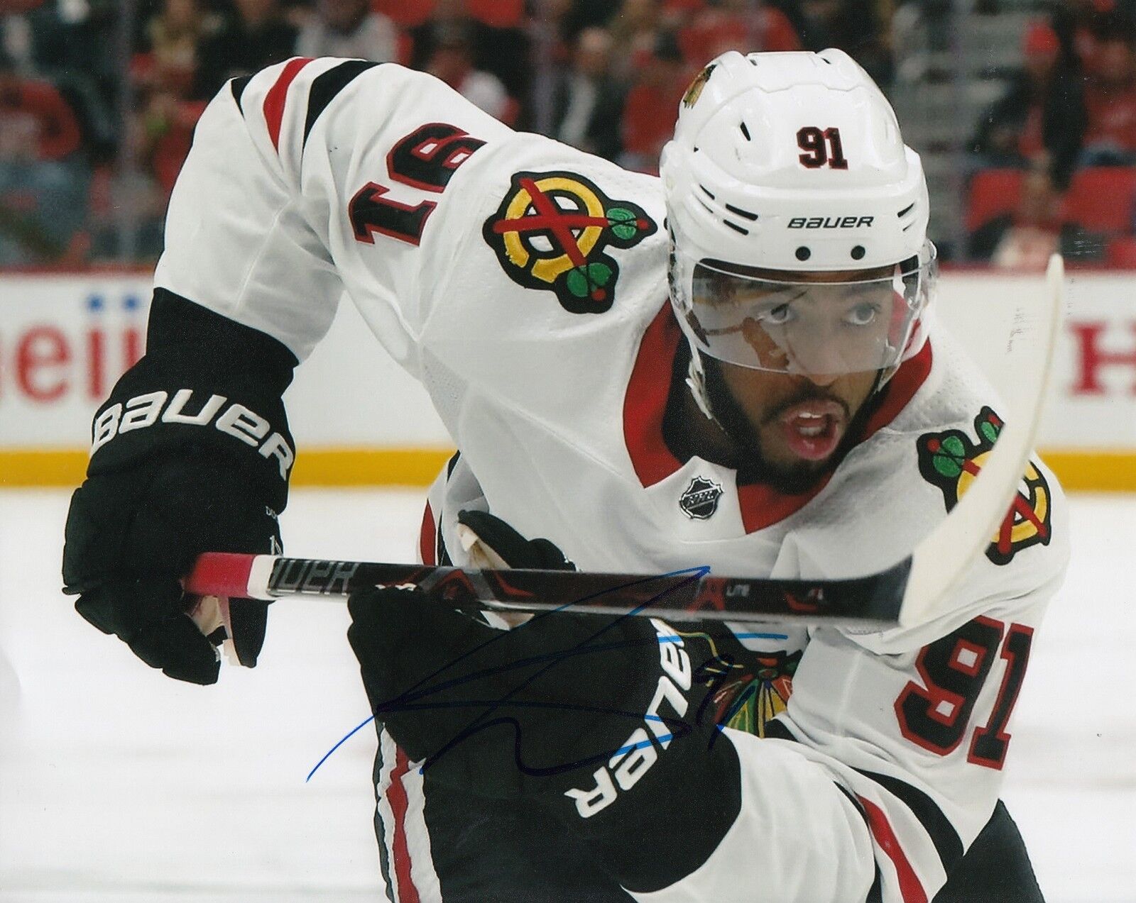 ANTHONY DUCLAIR signed (CHICAGO BLACKHAWKS) autograph HOCKEY 8X10 Photo Poster painting W/COA #3