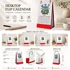 2027 New DIY Diamond Painting Flower Cross Desk Calendar Set 12-Month Flip Calendar Design Monthly Planner Office Desktop Decor