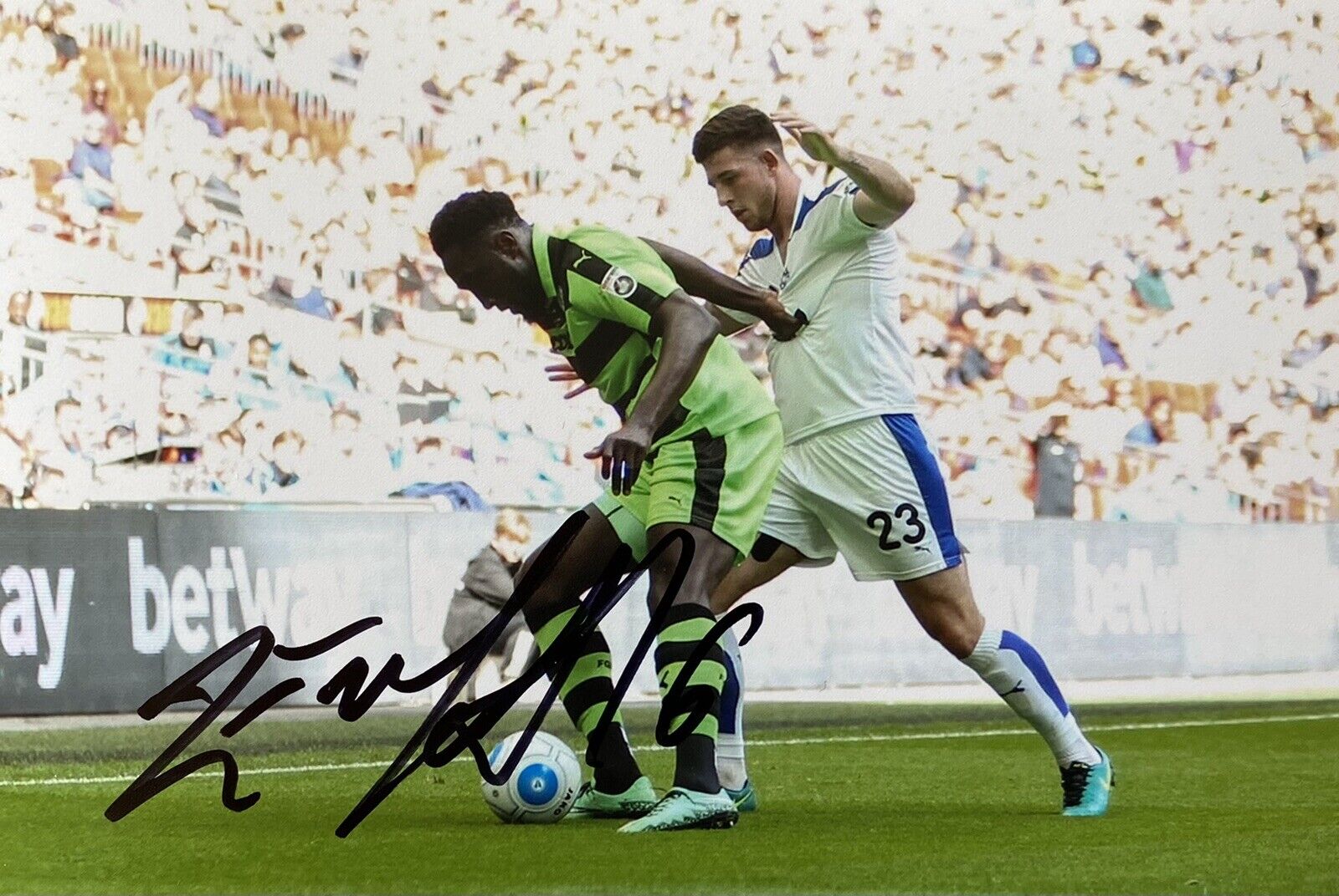 Manny Monthe Genuine Hand Signed Forest Green Rovers 6X4 Photo Poster painting