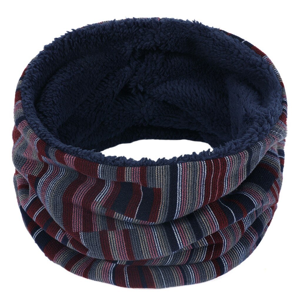 1Pc Winter Warm Brushed Knit Neck Warmer Circle Go Out Wrap Cowl Loop Snood Shawl Outdoor Ski Climbing Scarf For Men Women 2021