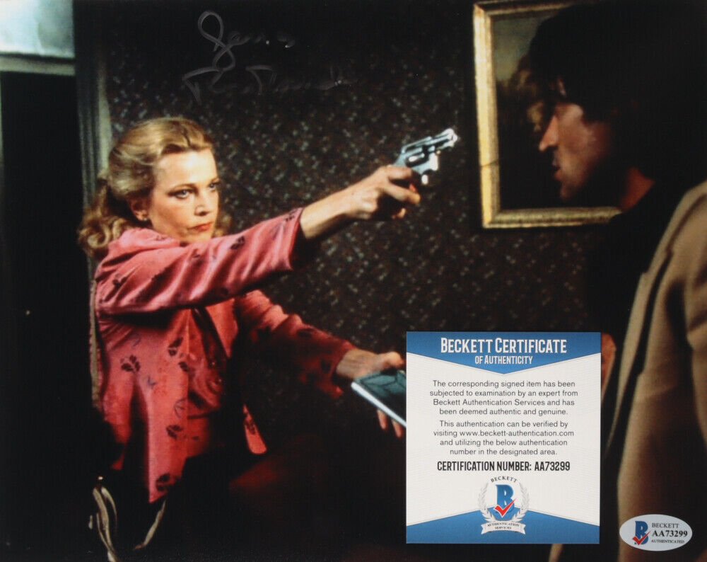 Bad Ass Actress ~ Gena Got her Gun Rowlands ~ Signed 8x10 Photo Poster painting Beckett COA L@@K