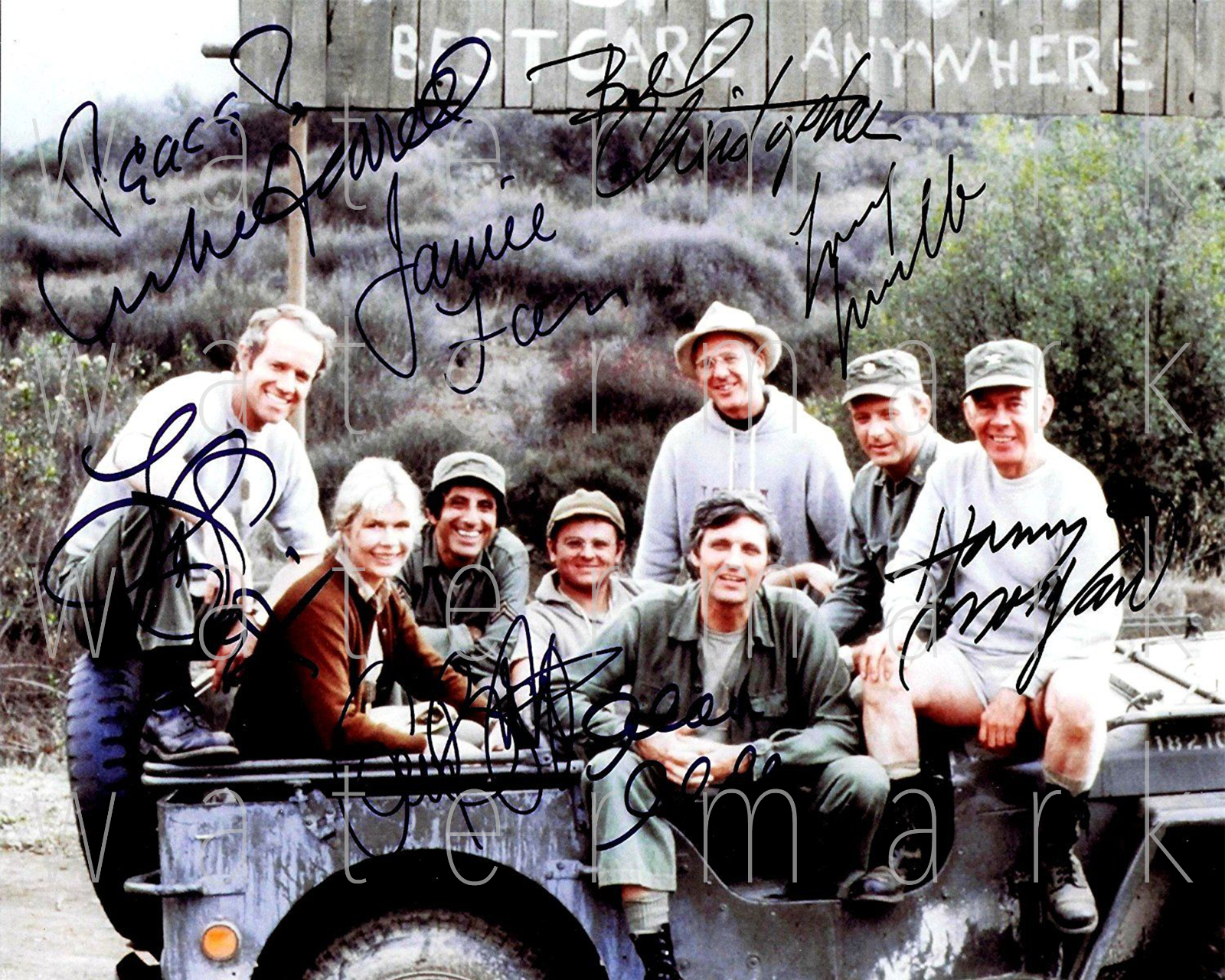 MASH signed 8x10 rp Photo Poster painting picture poster autograph