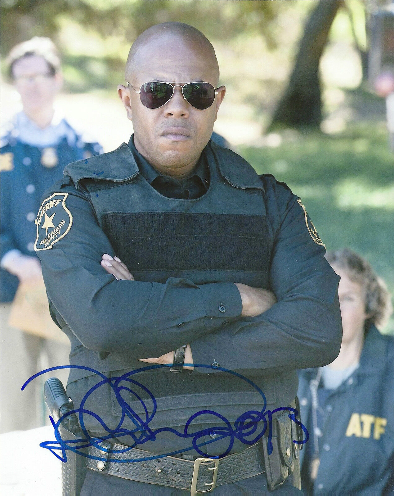 ROCKMOND DUNBAR 'SONS OF ANARCHY' ELI ROOSEVELT SIGNED 8X10 PICTURE 3 *COA