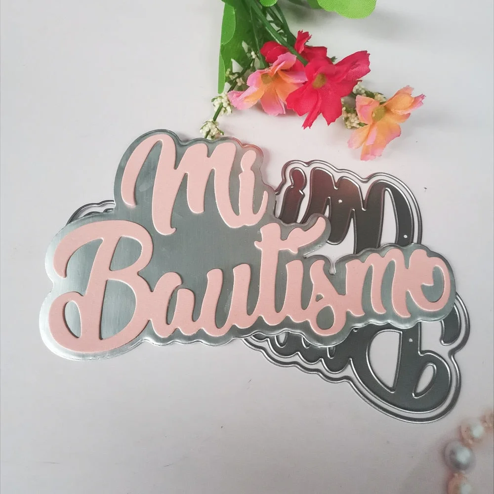 New Spainish Letters Metal Cutting Dies Stencil Template For DIY Scrapbooking Embossing Paper Greeting Cards Album Decor Mold