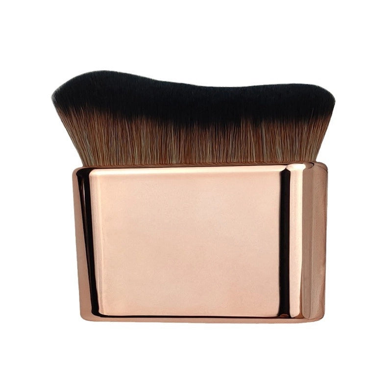 Soft Hair Makeup Brush Multipurpose Body Flat Brush Neck Brush Caterpillar Foundation Powder Brush