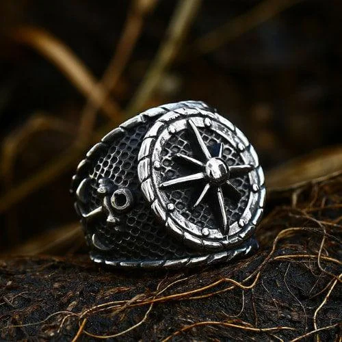 Retro Rudder Stainless Steel Ring