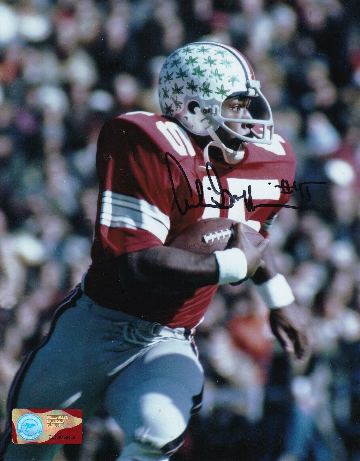 ARCHIE GRIFFIN OHIO STATE BUCKEYES ACTION SIGNED 8x10