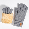Cozy Winter Gloves With Fuzzy Cuff by Inlyline