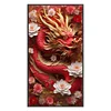 Dragon And Flower-11CT Stamped Cross Stitch 40*70cm/15.75*27.56in(Big Size) tapestrymarket