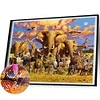 Diamond Painting-DIY Full Round Drill Tropical Animal(50x40cm)