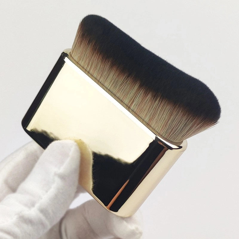 Soft Hair Makeup Brush Multipurpose Body Flat Brush Neck Brush Caterpillar Foundation Powder Brush