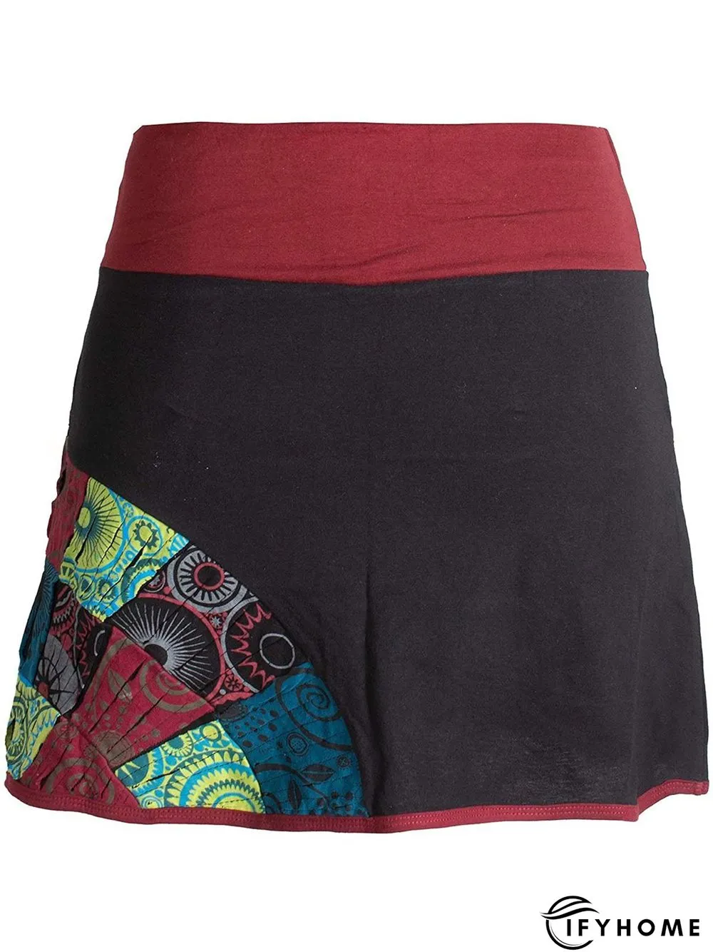 Vintage Floral Printed Casual Skirt | IFYHOME