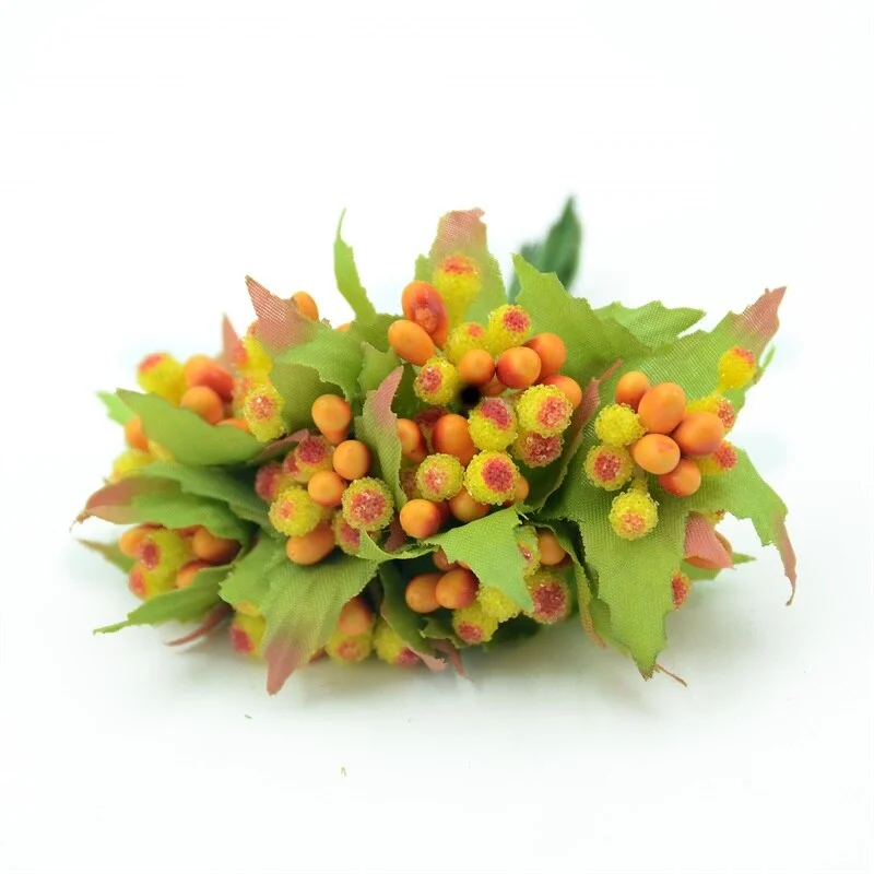 10PCS Mini Dichroic Glass Bud Stamen Artificial Flower Bouquet Wedding Box DIY Decoration Wedding Supplies Flower Accessories