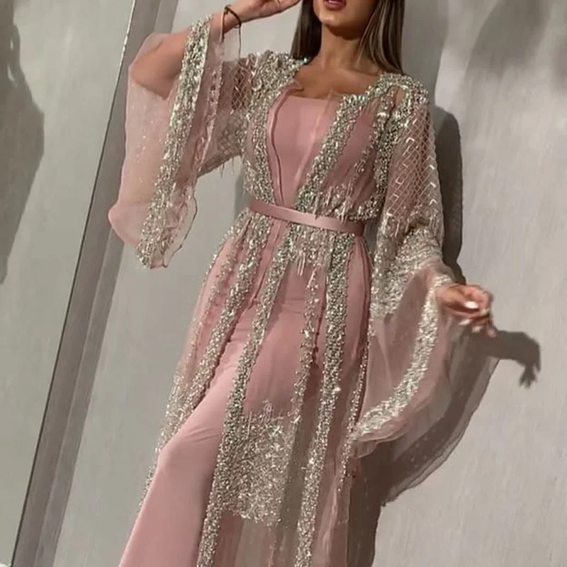 Uveng Uveng New Women's Hot Dress Sexy Dress Shawl Banquet Evening Dress
