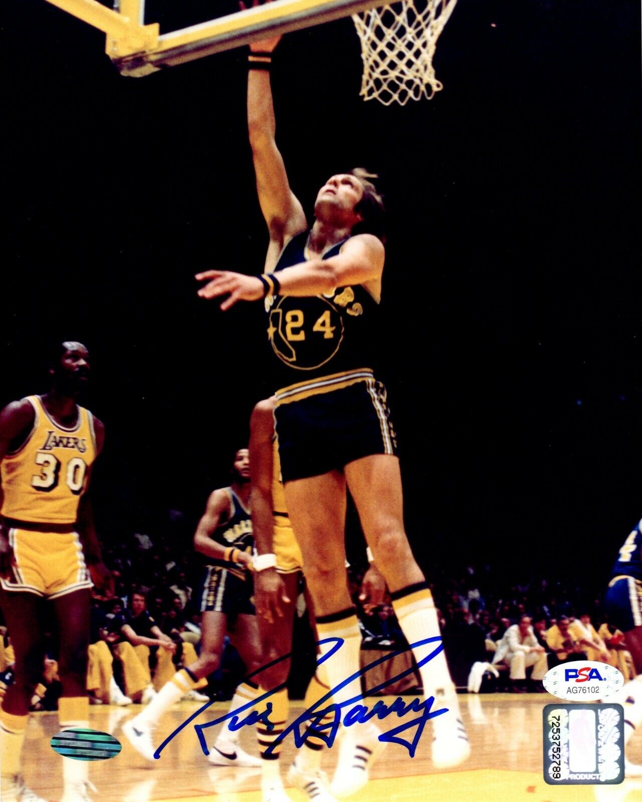 Rick Barry autographed signed 8x10 Photo Poster painting NBA Los Angeles Lakers PSA COA