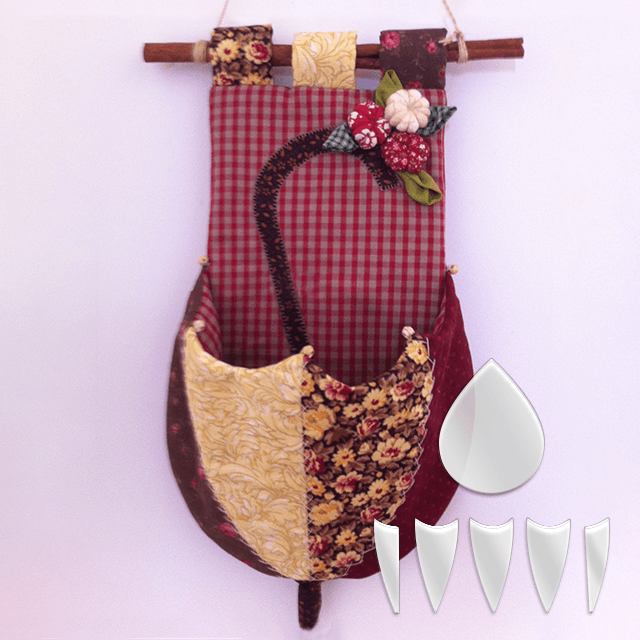 Umbrella-Shaped Fabric Storage Pod Templates - With Instructions