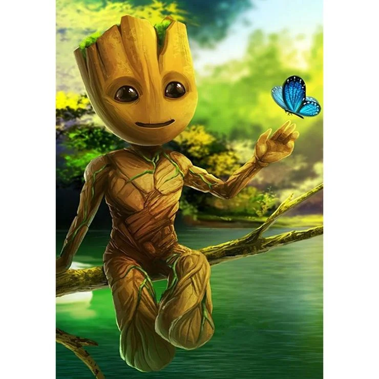 Full Round Diamond Painting Groot (40*30cm)