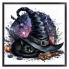 Witch Hat Cat-11CT Stamped Cross Stitch 40*40cm