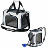 Cat, Dog Carrier for Small Medium Cats Puppies up to 15 Lbs, TSA Airline Approved Carrier Soft Sided, Collapsible Travel Puppy Carrier