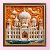Paper Quilling Taj Mahal-14CT Stamped Cross Stitch 40*40cm/15.75*15.75in tapestrymarket