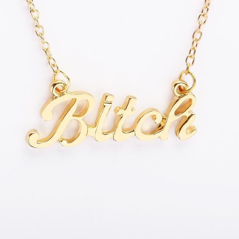 Simple Letter Jewelry Clavicle Chain Necklace