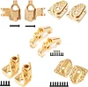 AMK UTB18 Brass Counter Weight Axle Housing for Axial RC Crawler 1/18 UTB18 Capra Unlimited Trail Buggy RTR Upgrade Part (Front Axle 3in1)