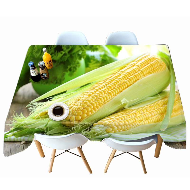 

Close-up of Corn and Lemon - 3D Tablecloth, 140*180cm, 501 Original