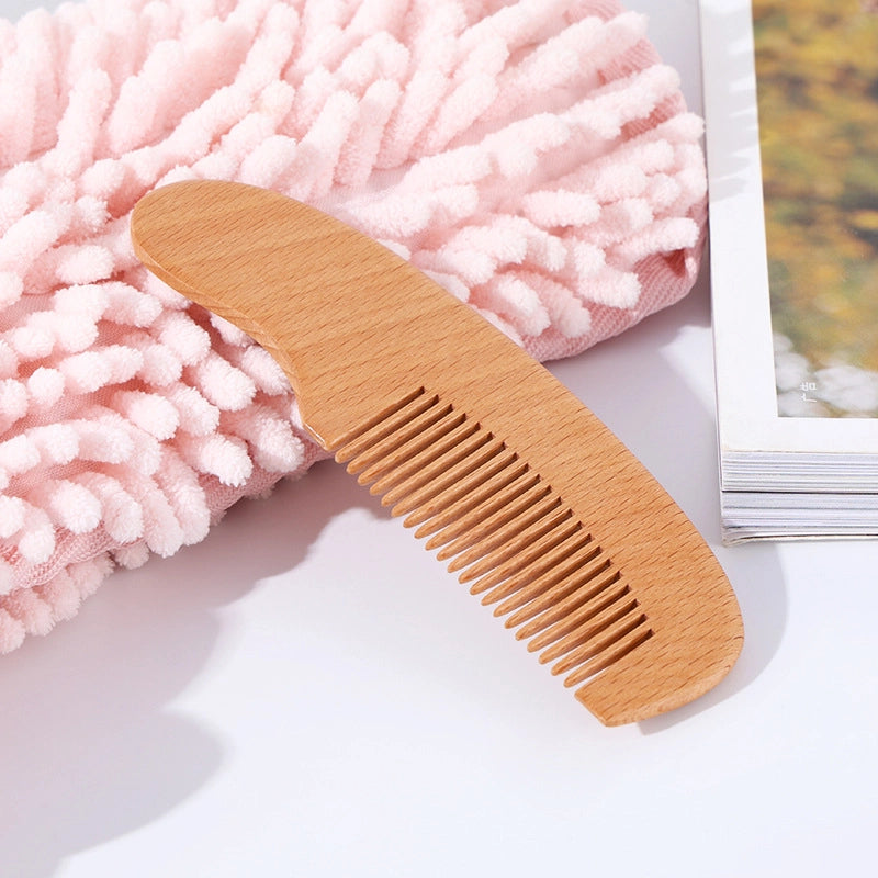 Lotus Baby Wool Bath Brush Children’s Bath Brush Scrub Brush Lotus Air Bag Massage Comb Beech Flat Comb Three-piece Set