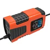 6V 12V 2A Smart Battery Charger LCD Display for Lead-Acid GEL AGM (US)