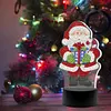 DIY Diamond Painting 7 Color Night Light Lamp Home Decoration Ornament Gift Kit(Santa Claus)