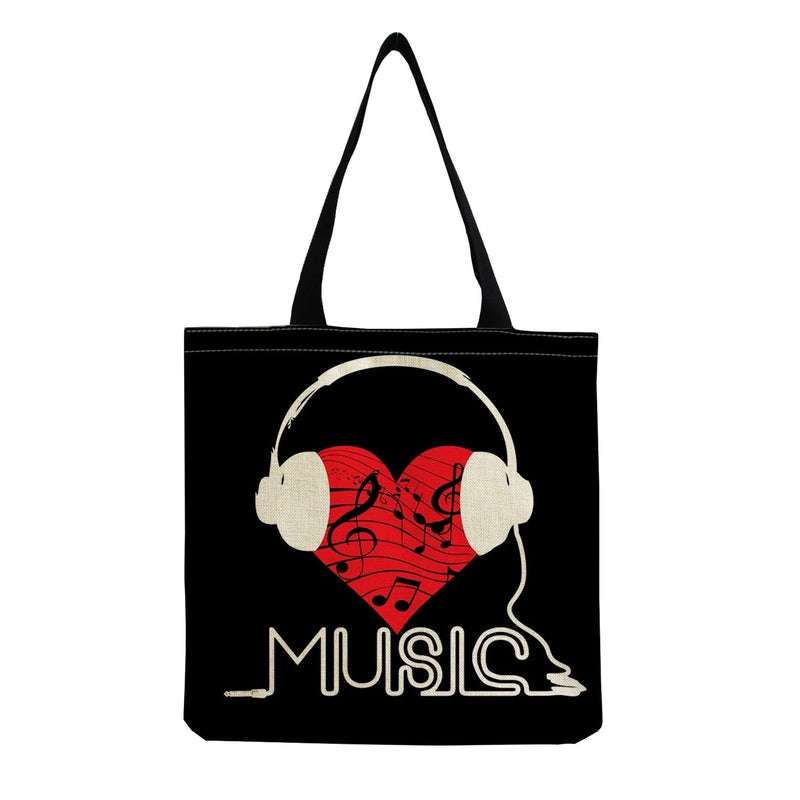 Source Piano Printed Casual Bag Harajuku Style Fashion Shoulder Bag Student Large Capacity Handbag