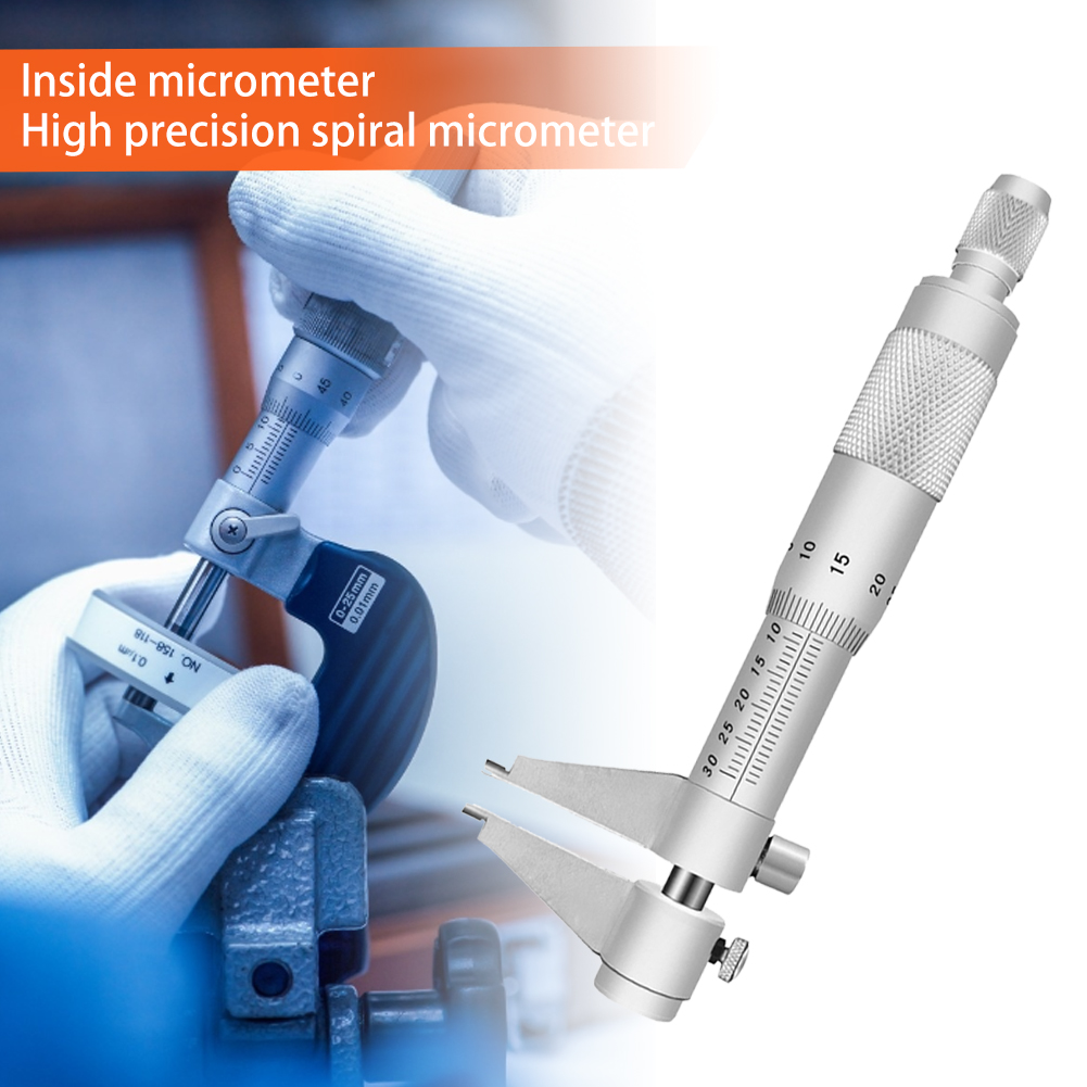 

0.01mm Metal Accurate Inner Diameter Spiral Micrometer Hole Measuring Tool, 5-30mm, 501 Original