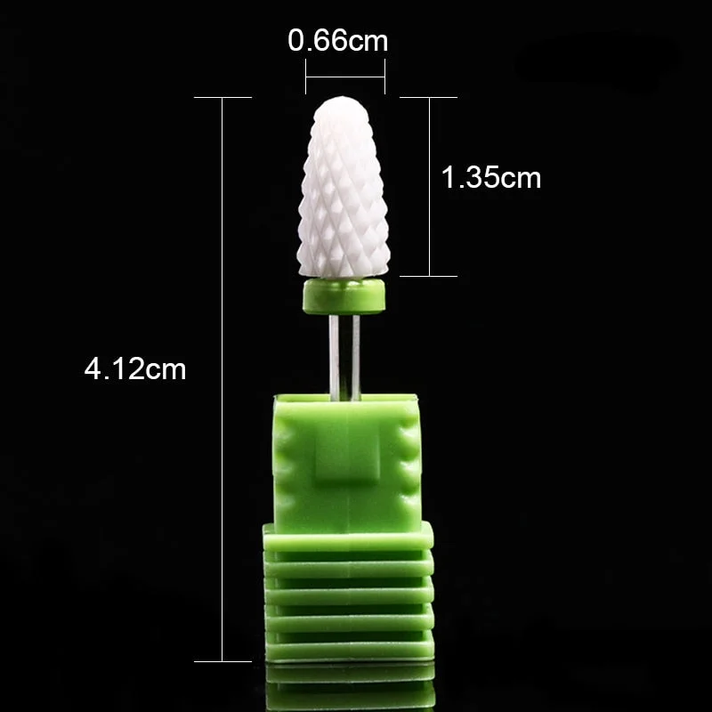 Nail Drill Bits Ceramic Milling Cutter Manicure Electric Nail Files Grinding Bits Mills Cutter Burr Pedicure Nail Art Tools-Nail Inspo