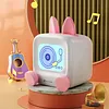 IPSTUBE Small TV Desktop Clock Electronic Pet Robot Smart Bluetooth Audio Ornaments
