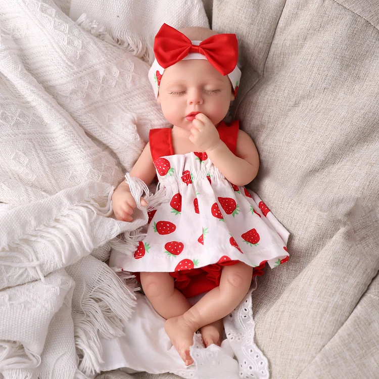 Babeside Lucy 12'' Realistic Silicone Sleeping Baby Little Infant Girl Emotional Comfort Companion