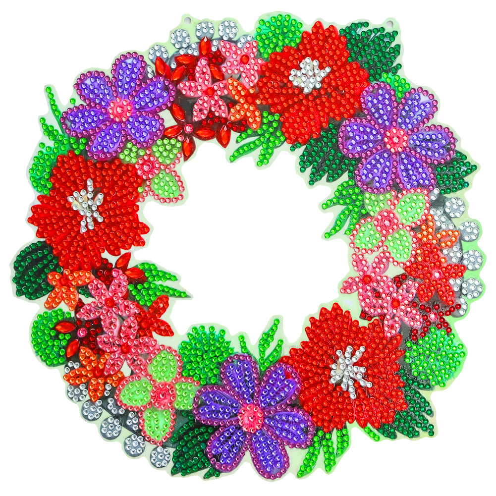 

Flower Wreath with Chain - 5D DIY Craft 23*23CM, 501 Original