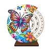 (US Local)Special Shape Flowers Butterfly Diamond Painting Spinning Calendar for Beginners